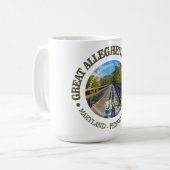 Great Allegheny Passage (cycling c) Kaffeetasse (Vorderseite Links)