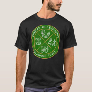 Great Allegheny Passage Trail Heraldic Logo T-Shirt
