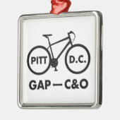 Great Allegheny Passy C&O Kanal Towpath Bike Ornament Aus Metall (Links)
