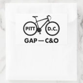 Great Allegheny Passy C&O Kanal Towpath Bike Rechteckiger Aufkleber (Tasche)