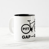 Great Allegheny Passy C&O Kanal Towpath Bike Zweifarbige Tasse (Vorderseite Links)