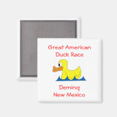 Great American Duck Race Magnet (Vorderseite/Rückseite)