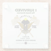 Great American Eclipses Glasuntersetzer (Rückseite)