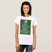 Great American Novel in Progress Writmotto T-Shirt (Vorne ganz)