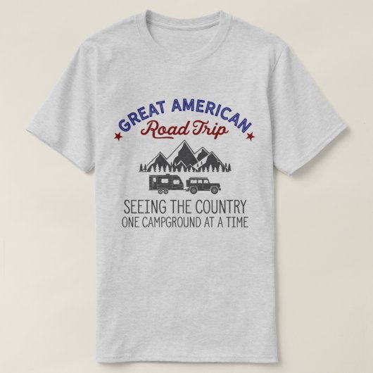 Great American Road Trip T - Shirt, RV Camping Shi T-Shirt (Design vorne)