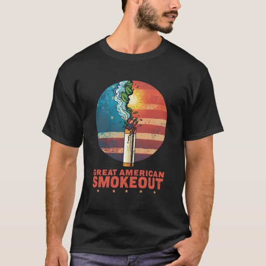 Great American Smokeout Quit Smoking Awareness T-Shirt (Vorderseite)