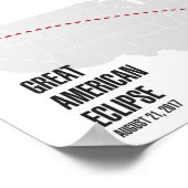 Great American Solar Eclipse 2017 Poster (Ecke)