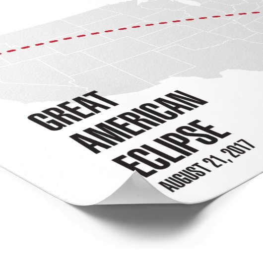 Great American Solar Eclipse 2017 Poster (Ecke)