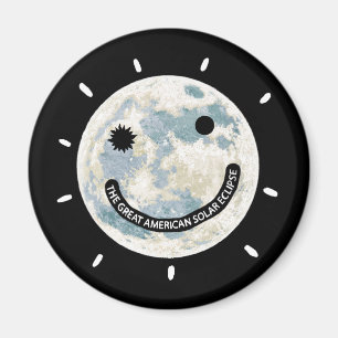 Great American Solar Eclipse Moon Emoji Magnet