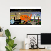 Great American Solar Eclipse - Scales Pattern Poster (Heimbüro)