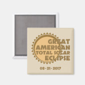Great American Total Solar Eclipse - 2017 Magnet (Vorderseite/Rückseite)
