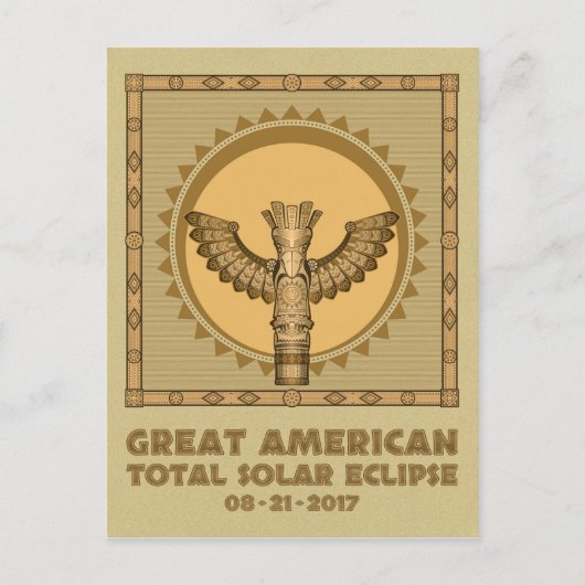 Great American Total Solar Eclipse - 2017 Postkarte (Vorderseite)