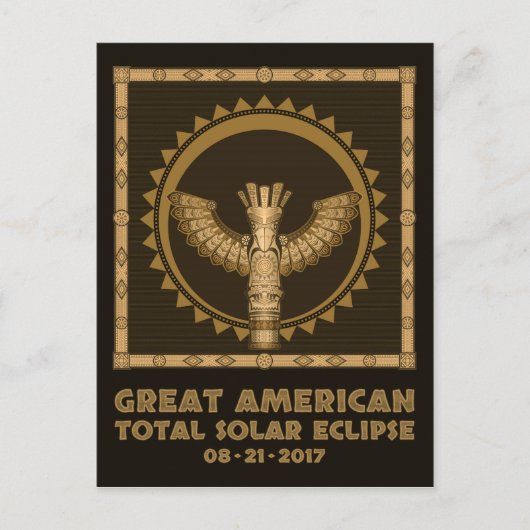 Great American Total Solar Eclipse - 2017 Postkarte (Vorderseite)