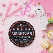 Great American Total Solar Eclipse 8. April 2024 Pappteller (Party)