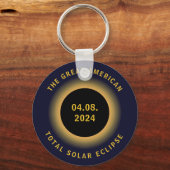 Great American Total Solar Eclipse 8 April 2024 Schlüsselanhänger (Vorderseite)