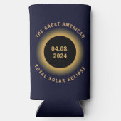 Great American Total Solar Eclipse 8 April 2024 Selters Dosenkühler (Rückseite)