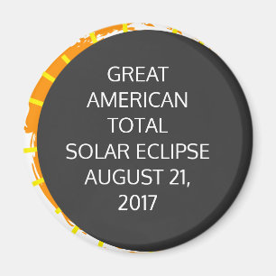 Great American Total Solar Eclipse anpassbar Magnet