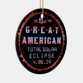 Great American Total Solar Eclipse August 21 2017 Keramik Ornament (Rechts)