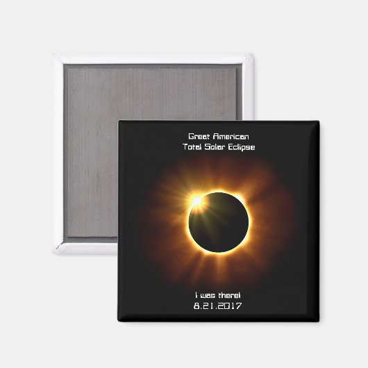 Great American Total Solar Eclipse - Magnet (Vorderseite/Rückseite)