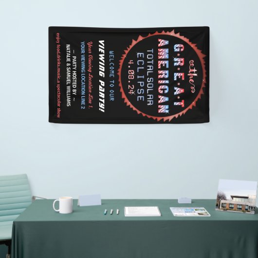 Great American Total Solar Eclipse Viewing Party Banner (Messeveranstaltung)