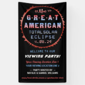 Great American Total Solar Eclipse Viewing Party Banner (Vertikal)