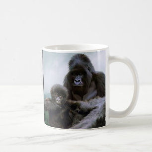 GREAT APES Mountain Gorilla & Baby Gorilla Kaffeetasse