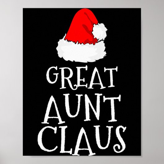 Great Aunt Claus Christmas Santa's Pajama Family M Poster (Vorne)