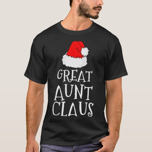 Great Aunt Claus Christmas Santa's Pajama Family M T-Shirt (Vorderseite)