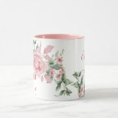 Great Aunt Year Established Custom Pink Roses Tasse (Zentrum)