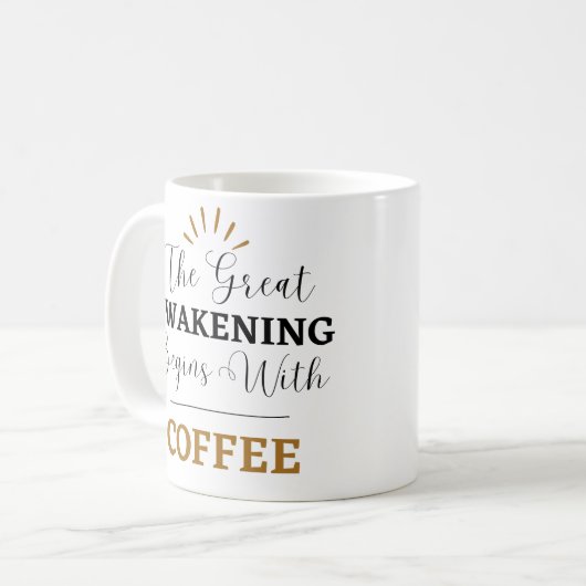 Great Awakening Coffee Tasse (Vorderseite Links)