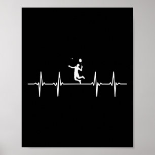 Great Badminton Heartbeat Shuttle Poster