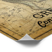 Great Bar Ursa Major Constellation Star Karte Poster (Ecke)