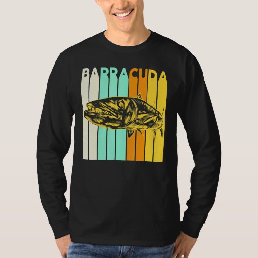 Great Barracuda Cuda Fischen Wildnis Salzwassersee T-Shirt (Vorderseite)