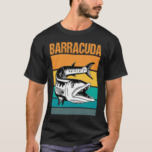 Great Barracuda Cuda Fischen Wildnis Salzwassersee T-Shirt