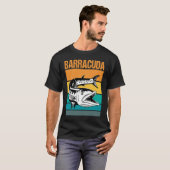 Great Barracuda Cuda Fischen Wildnis Salzwassersee T-Shirt (Vorne ganz)