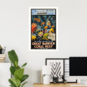 Great Barrier Coral Reef Queensland Australia Poster (Heimbüro)