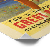 Great Barrier Reef Australia Vintage Poster 1934 (Ecke)