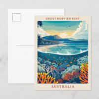 Great Barrier Reef Australien Art Vintage Reise