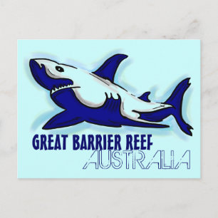 Great Barrier Reef Australien Blauer Hai Postkarte