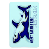 Great Barrier Reef Australien Blauhai Magnet (Vertikal)