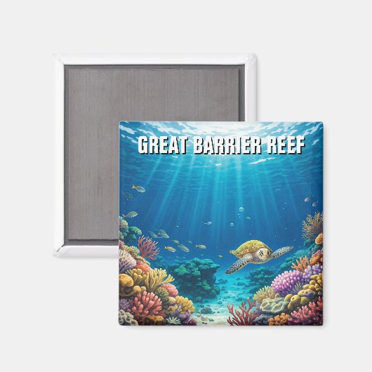 Great Barrier Reef Australien Magnet (Vorderseite/Rückseite)