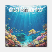 Great Barrier Reef Australien Magnet (Vorne)