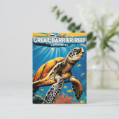 Great Barrier Reef Australien Postkarte (Stehend Vorderseite)