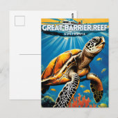 Great Barrier Reef Australien Postkarte (Vorne/Hinten)