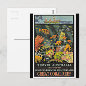 Great Barrier Reef, Australien, Postkarte (Vorne/Hinten)