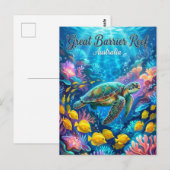 Great Barrier Reef Australien Postkarte (Vorne/Hinten)