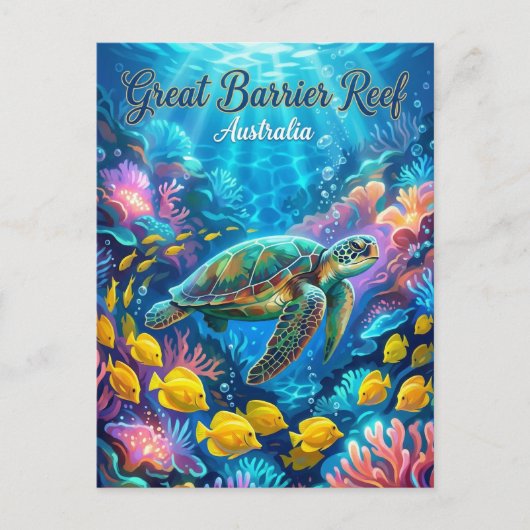 Great Barrier Reef Australien Postkarte (Vorderseite)