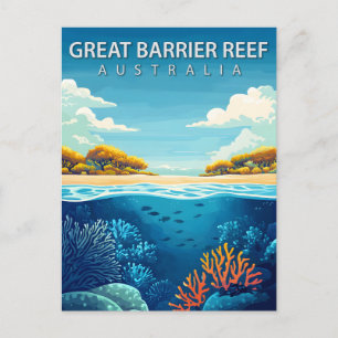 Great Barrier Reef Australien Reise Postkarte