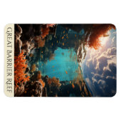 Great Barrier Reef | Australische Kunst | Meeresfi Magnet (Horizontal)