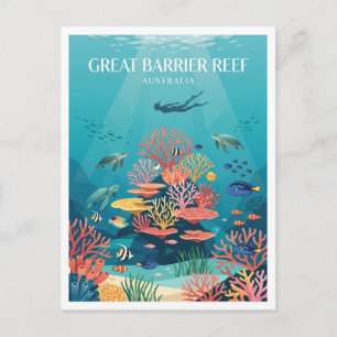 Great Barrier Reef Cairns Australien Postkarte